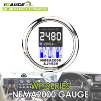 Calibre numérique de moteur multifonction, 5 pouces, 85mm, LCD blanc, NMEA2000
