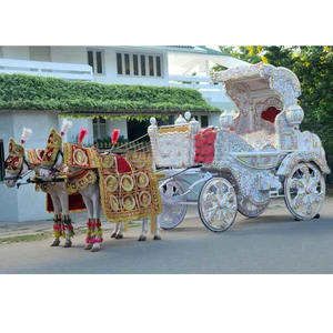 Fabricante de Carruajes de Caballos Dobles para Bodas Indias, Royal Horse Baghi, Barat Baghi - Product Image 1