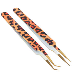 Pincettes d'extension de cils pour femmes, pinces à pointe droite et courbée, meilleure qualité, vente en gros, - Product Image 4