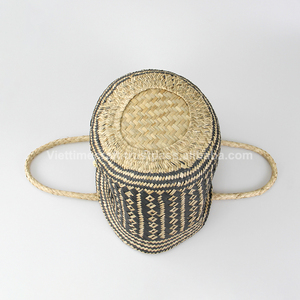 High Quality Straw Handwoven Seagrass <b>Handbag</b> Wholesale Tote Bag for Women - Product Image 5