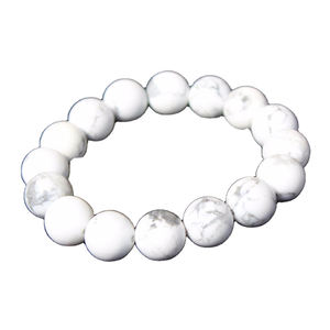Cuentas de howlita redondas Unisex de 12mm para pulsera estilo bohemio de alta calidad para bodas, fiestas o aniversarios, Idea de regalo perfecta - Product Image 1