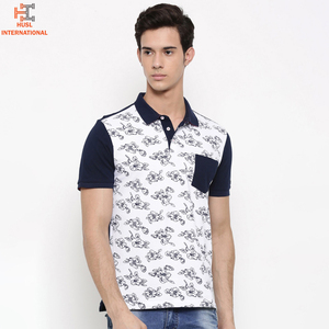 เสื้อโปโลแขนสั้นสำหรับผู้ชายเสื้อยืดลายพื้นแฟชั่นใหม่ล่าสุดสำหรับฤดูร้อนพร้อมบริการ OEM - Product Image 4