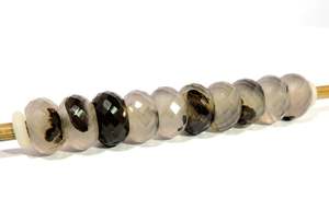 ลูกปัดรูใหญ่ขนาด14x8มม. ลูกปัดหลุมขนาดใหญ่5มม. เจียระไนแบบธรรมชาติ - Product Image 3