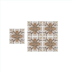 40x40cm เซรามิกปูพื้นสีน้ำตาลลายดอกไม้ขนาดใหญ่ - Product Image 5