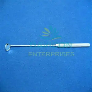 <b>Handheld</b> Laryngeal <b>Mirror</b> #1 14mm Diameter Stainless Steel Surgical Instrument Manual Power Source - Product Image 1