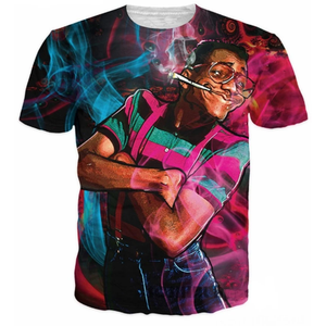 Camisetas sublimadas gráficas de Hip Hop de alta calidad para hombres Impresión personalizable Patrón sólido Precio bajo - Product Image 3