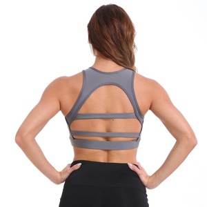 Sports Bra Big Size Breathable Wire Free Sleep Daily Yoga Bra Black White Women Padded Sports Top - Product Image 4
