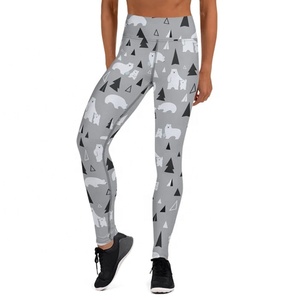 Leggings de yoga pour femmes à motifs imprimés Wonderland, extensibles dans quatre directions, respirants, pour la gym, le fitness et la course, tailles 8-12 - Product Image 3