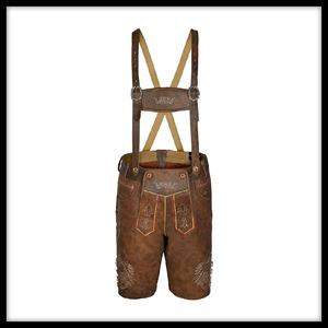 Oktoberfest Bavarian Shorts for Mens and <b>Boys</b> Leather Shorts Distress Leather Traditional <b>German</b> Lederhosen for Oktoberfest 2024 - Product Image 4