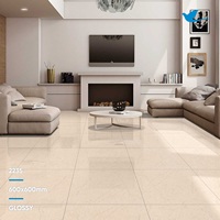 Carreaux de sol en porcelaine polie effet marbre italien, blanc brillant, exportés, 24x48 60x120cm, prix en Inde