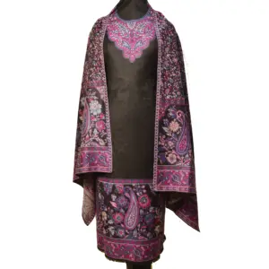 kurti kurta three Piece Kurti Winter Exclusive Jacquard Shalwar Kameez and Stole Set Winter Wear Economical Price Ethnic Indian