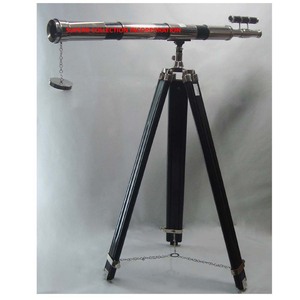 Télescope argenté de luxe de plancher - Product Image 1