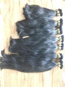 ผมแท้100% ไม่ผ่านกระบวนการผมธรรมชาติสีเทาผมดีสำหรับการฟอกสีขาว - Product Image 5