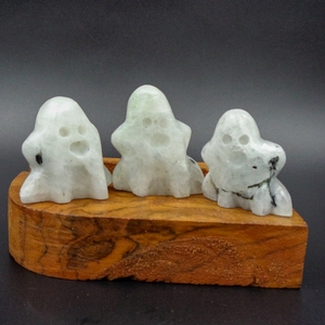 หินจักระเรกิธรรมชาติแกะสลักคริสตัลหินมูนสโตนรูปปั้นผีฮวงจุ้ยชุดรูปแบบความรัก - Product Image 5