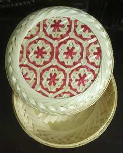 Boîte à bonbons en bambou tissé pour fabrication de bijoux, panier de rangement artisanal (100%) - Product Image 5