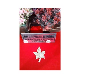 Apliques de hojas de latón para suministros funerarios, suministros de urna funeraria - Product Image 1