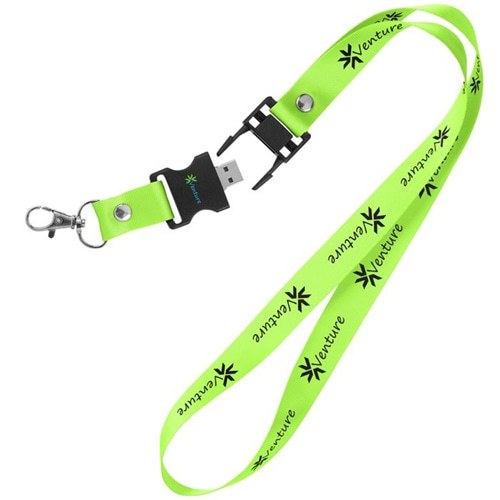 Best Selling Simply Custom Logo Lanyard Flash Drive High-Speed USB 2.0 8-18MB/s Read/4-8MB/s Write Polyester Plastic SG-U621U