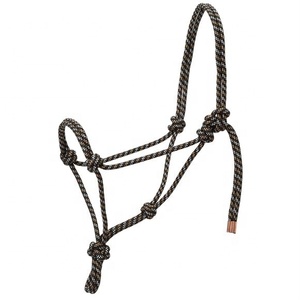 Vente chaude Style occidental cheval corde licou motif coloré cuir Nylon PVC et PP matériel sellerie marchandises - Product Image 1