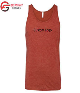 เบลล่าผ้าใบสตรีย์เสื้อกล้าม (3480) สีม่วงTri-ผสมชายผ้าฝ้ายแขนกุดTeeผู้ชายเสื้อกีฬาและเสื้อ - Product Image 5