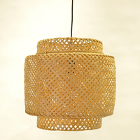Lanterne suspendue en bambou au Style ancien, fait à la main, éclairage d'intérieur, luminaire décoratif de plafond, idéal pour un Restaurant
