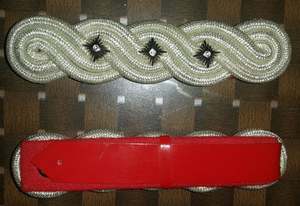 Accessoires uniformes de reproduction de rangs de conception OEM 100% épaulettes en fil et laine - Product Image 2