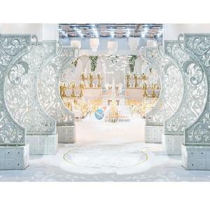 การตั้งค่าแผงไฟเบอร์การออกแบบอิมพีเรียลเฟรมไฟเบอร์แบบเส้นใย C ที่สวยงามสำหรับงานแต่งงานบนเวทีตกแต่ง - Product Image 1