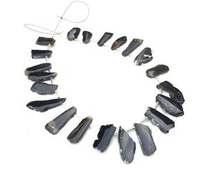 Gema de turmalina Natural, forma irregular, pulido, superior, perforación lateral, fabricación de joyería, 21 piezas - Product Image 1