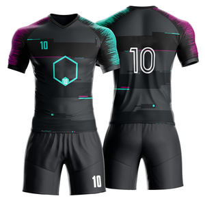 Uniforme de Fútbol Deportivo Unisex Personalizado por Sublimación, Color Personalizado, 100% Poliéster Transpirable, Doble Costura Plana - Product Image 4