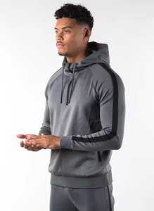 Sudadera con capucha gris para hombre de alta calidad Ropa de invierno hecha a medida con el último estilo A un precio razonable Incluye técnica lavada - Product Image 2