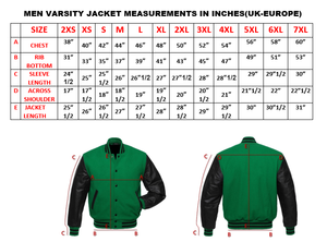 Varsity Blouson Coupe-Vent En Nylon Hommes Nylon Varsity Letterman veste - Product Image 3
