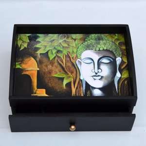 ถาดเสิร์ฟทรงสี่เหลี่ยมผืนผ้าทำจากไม้เคลือบสติกเกอร์สีสันสดใสตกแต่งตามขนาดสั่ง - Product Image 5