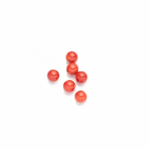 Small Size mm 3 Natural Italian Red Coral Beads Shape Handmade