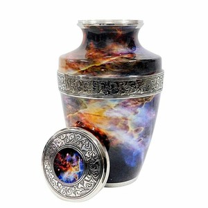 Elegante urna crematoria verde para cenizas humanas - Product Image 5