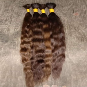 Extensions de cheveux Remy en vrac du fabricant indien Style de vague naturelle Origine de l'Inde du Sud - Product Image 1