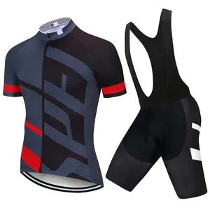 बाइक शर्ट सायक्लिंग जर्सी कपड़े के लिए दो टुकड़ा सेट लघु जर्सी शॉर्ट्स पुरुषों गर्मियों रंग सायक्लिंग बाइक साइकिल खेल