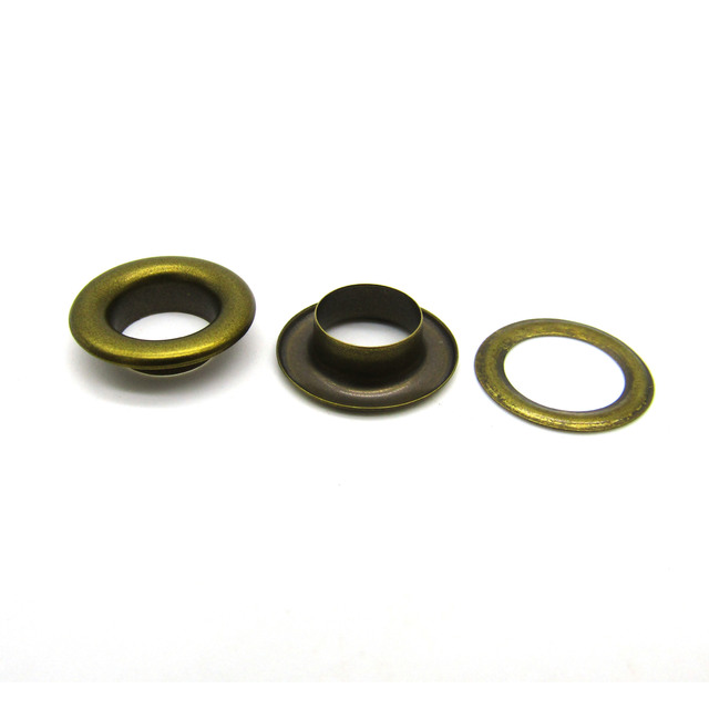 17mm Antique Brass Metal Eyelets Grommets and Hooks for Belt