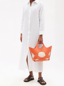 Bolso de mano de cuero y lona para mujer, bolsa de diseño de alta calidad con logotipo personalizado, Color respetuoso con el medio ambiente - Product Image 3