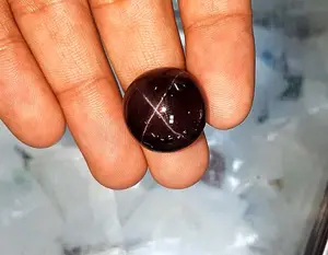 Wholesale Supplier Star Garnet Round Shape Gems Nice Looking Smooth Loose Cabochon Stones For Wedding Jewelry