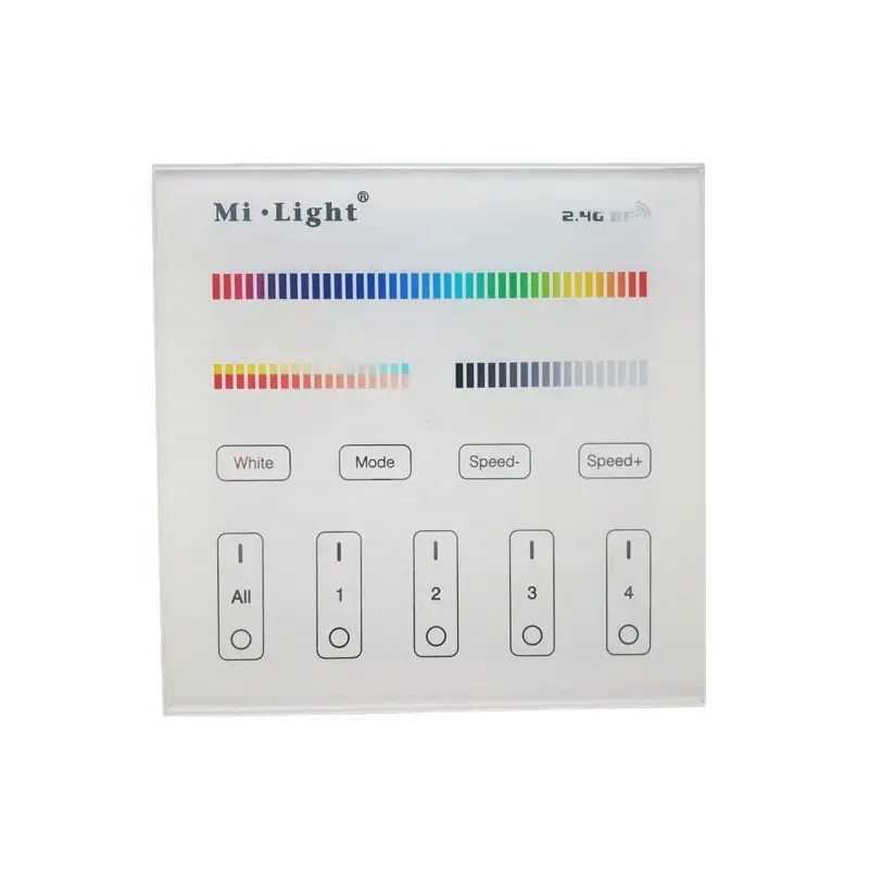 Milight T4 Led RGB CCT Regolatore 4-Zone Pannello Smart 2.4GHz Remote Controller per led luci di striscia e di lampada della lampadina