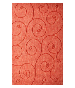 Indian Manufacturer's Durable Handloom Embroidered Cotton Area Rugs Orange Discount Carpet for Living Rooms - Product Image 1