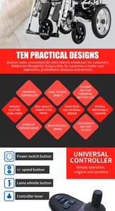 Silla de ruedas eléctrica reclinable, plegable, ligera, Canadá, compra en línea, BZ-6403 - Product Image 2