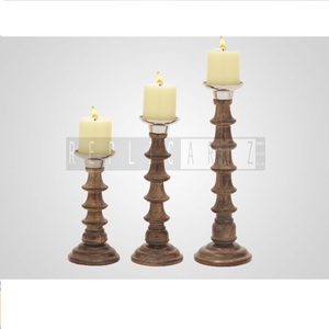 Top Quality Wooden Candle <b>Stand</b> Handmade Decorative <b>Tea</b> Light Candle Holder | Home Decor for Wedding Birthday Party Events Gift - Product Image 1