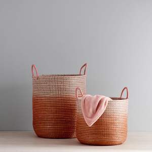 Cestas de almacenamiento de algas marinas ecológicas, alta calidad, con asas para decoración, gran color - Product Image 4