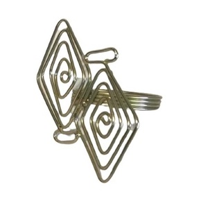 Anillos para servilletas redondos de Metal, decoración de oro y plata, hebilla para correas de alta calidad, venta al por mayor - Product Image 1