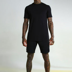 Ensemble d'été 100% survêtement et sweat-shirt en coton pour homme T-shirt et short en mélange de coton et polyester en tissu polaire - Product Image 6