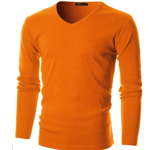 <b>Men's</b> Long Sleeve Double Collar <b>V</b>-<b>Neck</b> <b>Shirt</b> Breathable Long Sleeve <b>Shirt</b> Features a <b>V</b>-<b>neck</b> Tee - Product Image 2