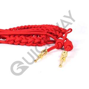 Aiguillette uniforme en mylar argenté OEM de haute qualité avec deux embouts Aiguillettes confortables en fil d'argent - Product Image 6