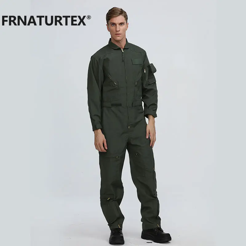 Coverall Suit FRNATURTEX Aramid IIIA Pilot Clothing Flight Pilot Suit Fireproofing Clothes Flyer Flying Coverall
