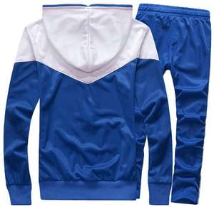 ชุดวิ่งจ๊อกกิ้งลายทางสำหรับผู้ชายเสื้อแขนสั้น + กางเกงขาสั้นแบบผูกเชือกชุดออกกำลังกาย - Product Image 2