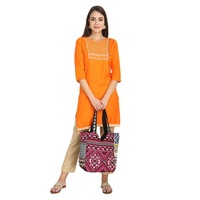 Sac fourre-tout en coton pour femme, motif géométrique, fermeture éclair, haute qualité, impression OEM personnalisée, prix économique, tendance